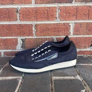 Prada Navy Blue Nylon Runners size 9